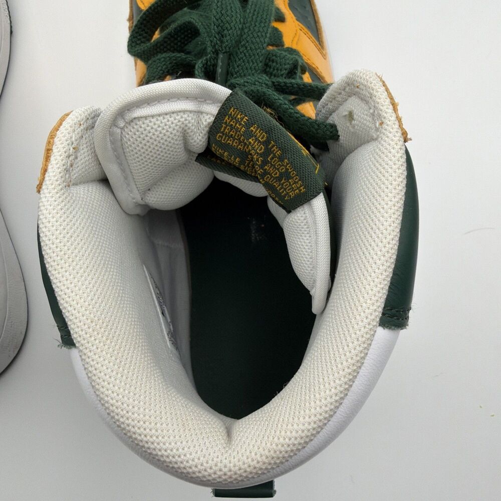 Nike High Top Sneakers Green Yellow White Men’s Size 10.5 FN4442-300 - Picture 7 of 11